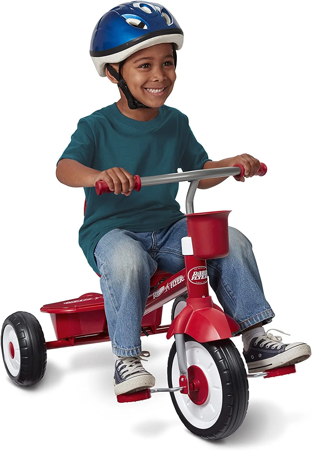 4-in-1 Stroll 'N Trike, Red Toddler Tricycle