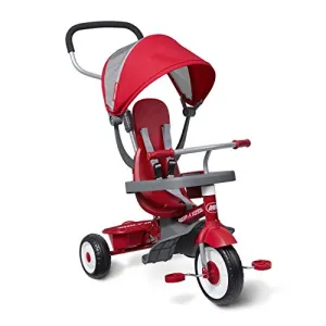 4-in-1 Stroll 'N Trike, Red Toddler Tricycle