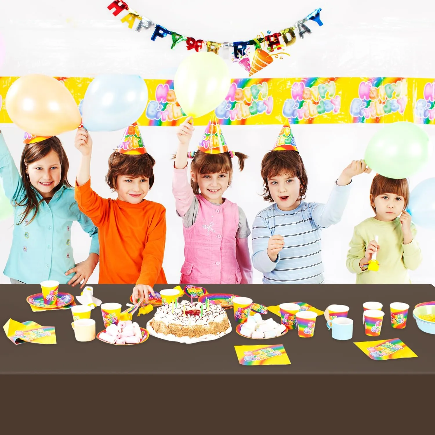 40 Pack Brown Plastic Tablecloth Disposable Tablecloths 54"x 108" Rectangle Plastic Table Cover Disposable Table Cloth for Party