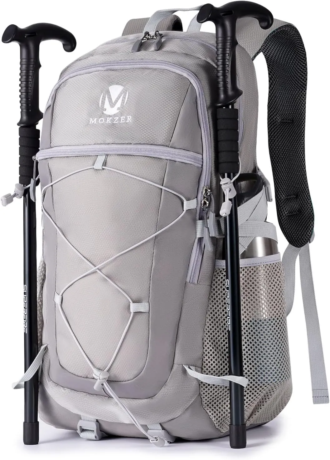 40L Hiking Backpack Lightweight Water Resistant Camping Outdoor Sport Trekking Travel Daypack for Men Women（Grey A）