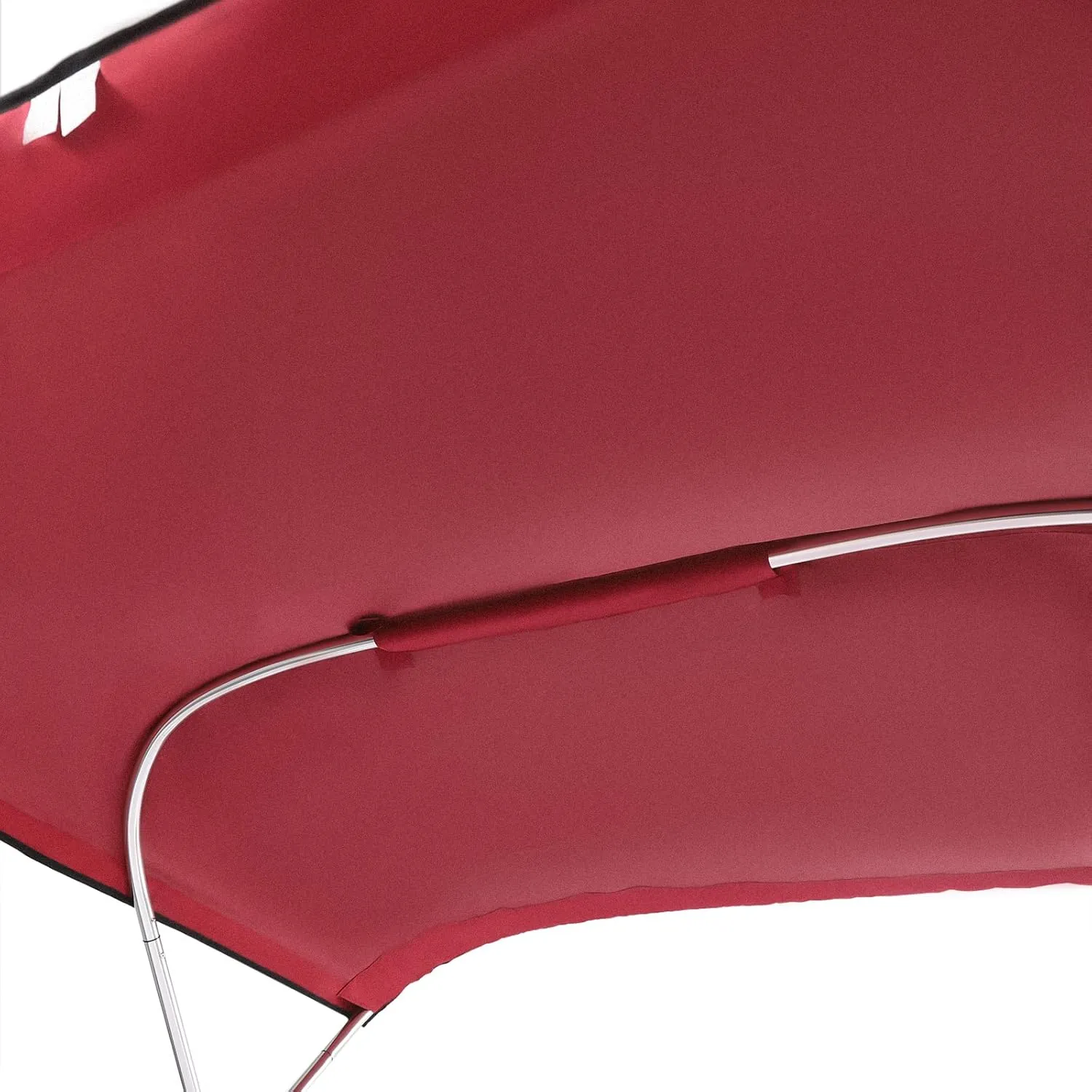46 "High Boat Canopy Heavy-Duty Bimini Tops Cover for Boats Waterproof Sun Shade Boat Cover with Aluminum Alloy Frame and Adjustable Windproof Straps (Red, 67"-72" W)