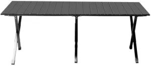 46x24 Black Folding Camping Table - Ultra-Lightweight Roll-up Picnic Table, 220lbs Capacity for Outdoor, Hiking, BBQ & Beach Parties