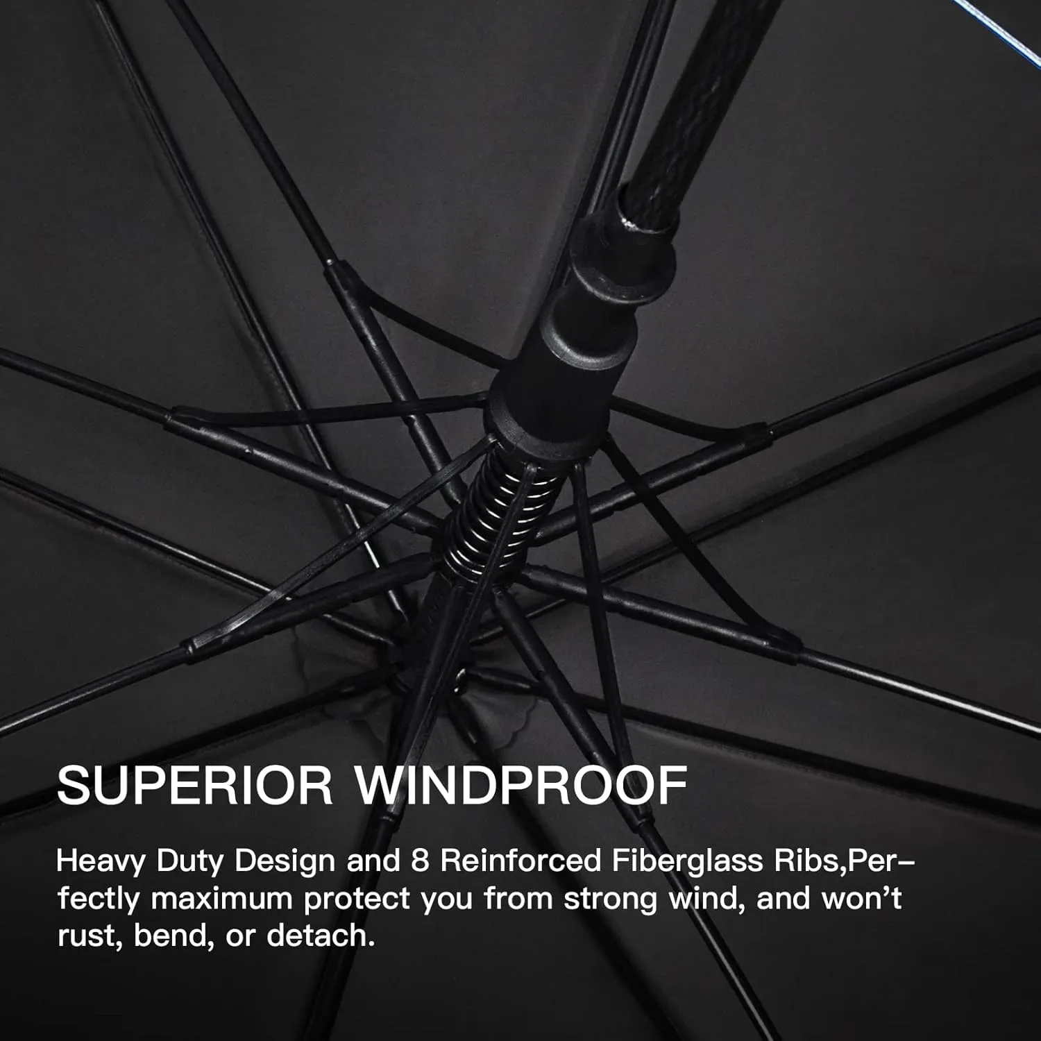 47/54 Inch Ventilated Double Canopy Windproof Stick Umbrellas for Rain, Automatic Open Golf Umbrella – Available in for Adults, Kids, Outdoor Enthusiasts