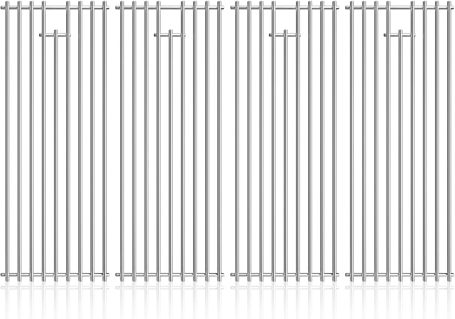 4Pack 7.5" x 19.25" Stainless Steel BBQ Grill Grates Replacement Parts for 16517 Bull BBQ Angus, Brahma, Lonstar Select, Outlaw Steer Premium, Lonestar Select 7 Burner
