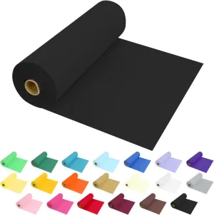 54 Inch X 300 Feet Plastic Table Cover Roll Premium Disposable Plastic Tablecloth for All Type/Shape Tables | Picnic, Party, Banquet, Birthdays, Weddings (Black, 54 Inch X 300 Feet)