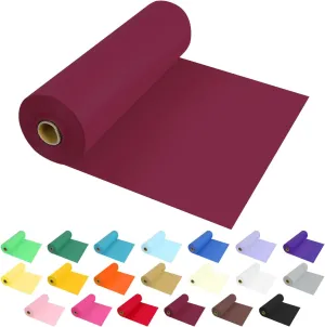 54 Inch X 300 Feet Plastic Table Cover Roll Premium Disposable Plastic Tablecloth for All Type/Shape Tables | Picnic, Party, Banquet, Birthdays, Weddings (Burgundy, 54 Inch X 300 Feet)