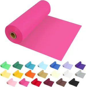 54 Inch X 300 Feet Plastic Table Cover Roll Premium Disposable Plastic Tablecloth for All Type/Shape Tables | Picnic, Party, Banquet, Birthdays, Weddings (Fuchsia, 54 Inch X 300 Feet)
