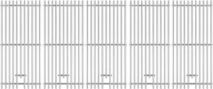 57568 Grill Grates Replacement Parts for Bull Grill Grates 57569 Grill Replacement Parts 5 Burner Brahma Lion Premium 40-Inch Grills L90000 90000 Grates Stainless Steel 16517 Cooking Grate