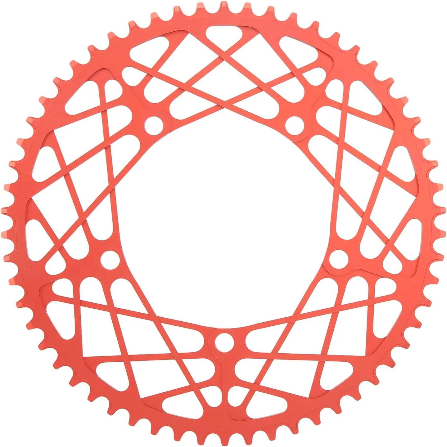 58T Folding Chain Wheel Crank Plate Hollow, Anodized Aluminium Alloy, Lightweight and Durably for Smoothness Cycling