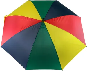 62" Single Canopy Golf Umbrella (Multicolor - Red, Yellow, Green, Blue)