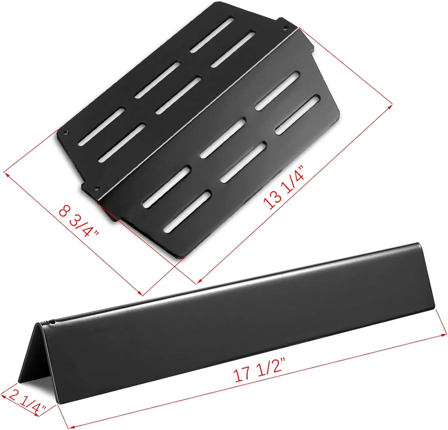 65505 Heat Deflectors 7620 7621 Flavorizer Bars Replacement Parts for Weber Genesis Grill Parts 300 Series with Front Control Knob (2011-2016) E-310 E-320 E-330 S-310 S320 S-330 EP-310 EP-320 EP-330
