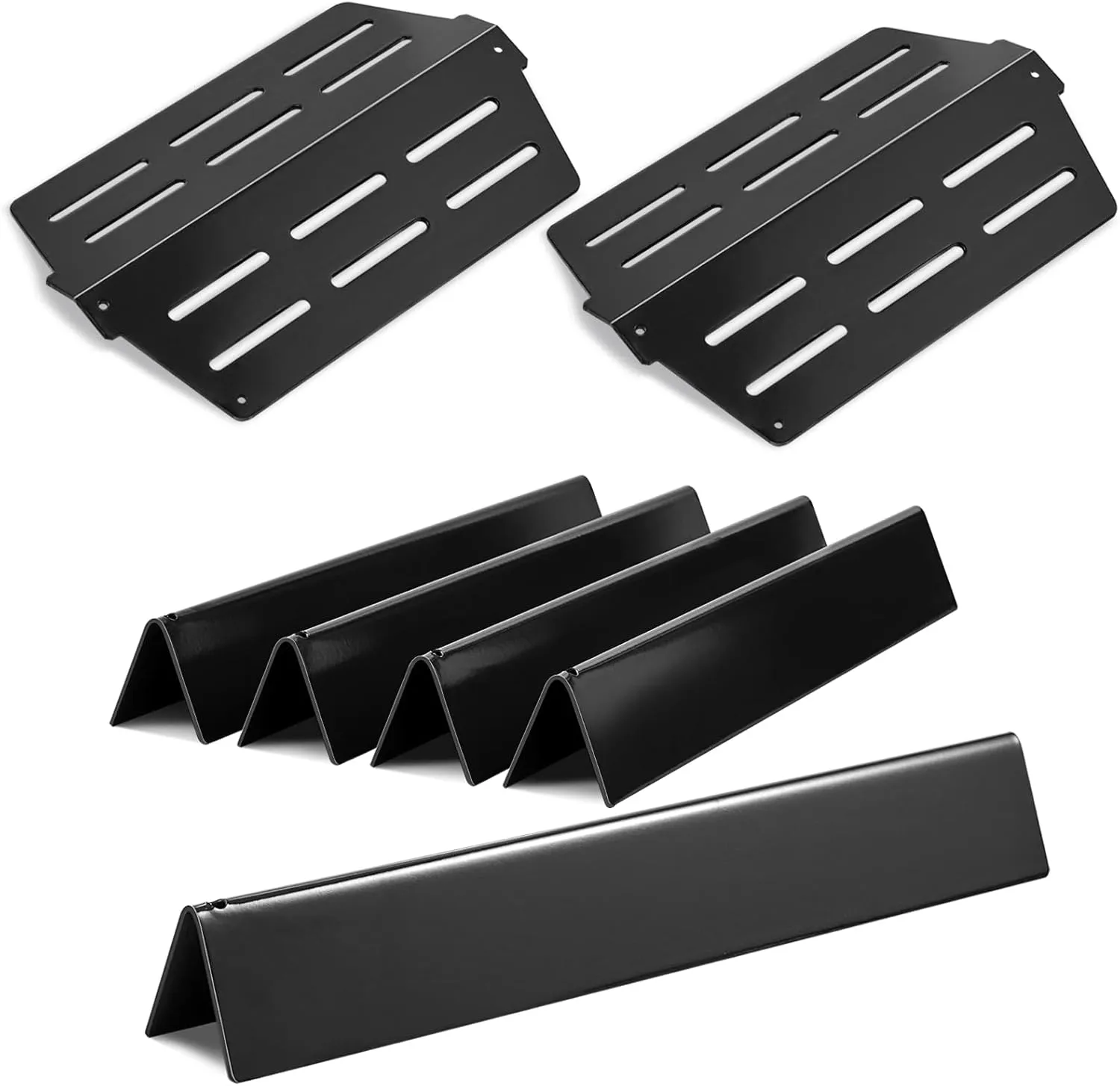 65505 Heat Deflectors 7620 7621 Flavorizer Bars Replacement Parts for Weber Genesis Grill Parts 300 Series with Front Control Knob (2011-2016) E-310 E-320 E-330 S-310 S320 S-330 EP-310 EP-320 EP-330