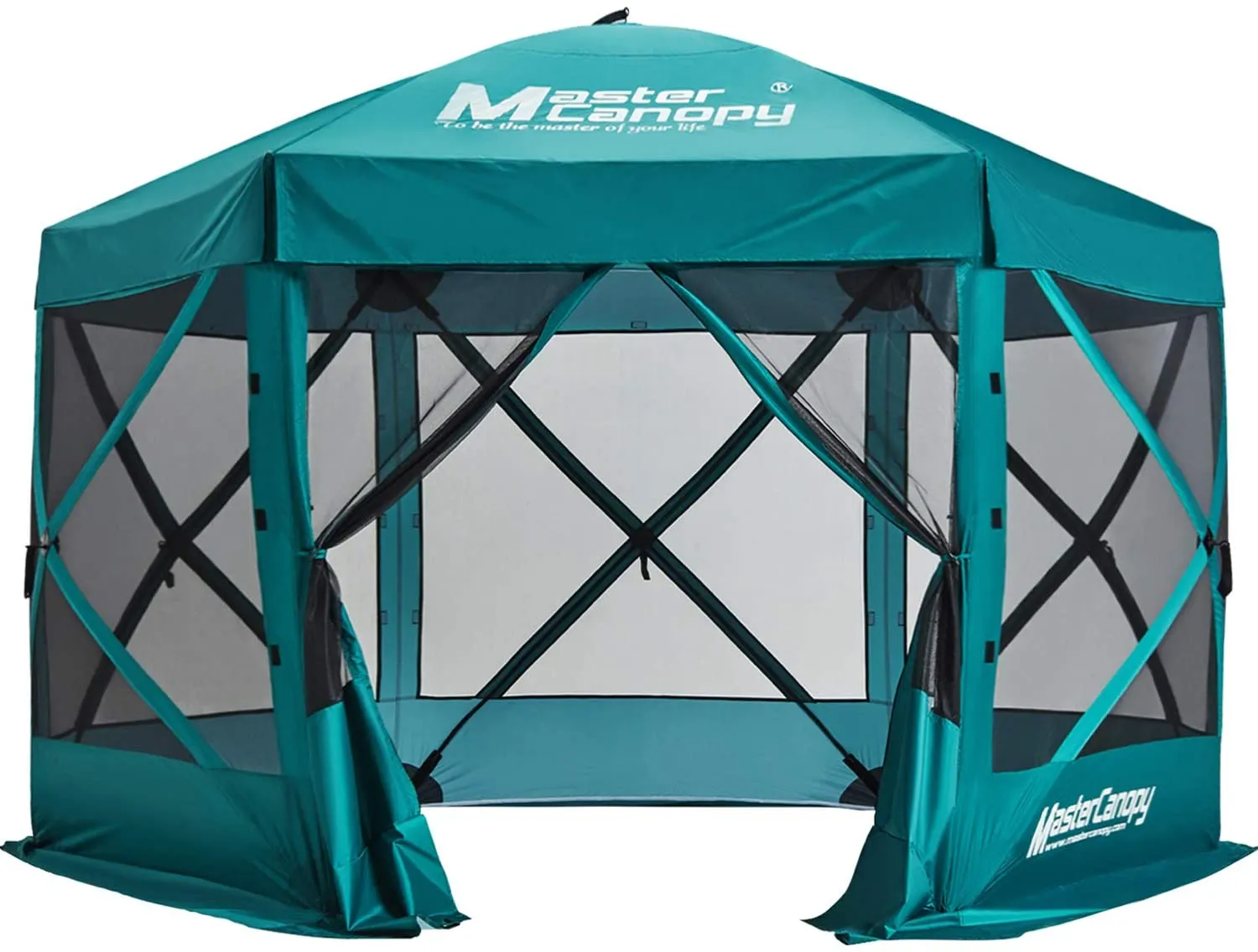 6x6/10x10/12x12/12.5x12.5 Portable Screen House Room Pop up Gazebo Outdoor Camping Tent