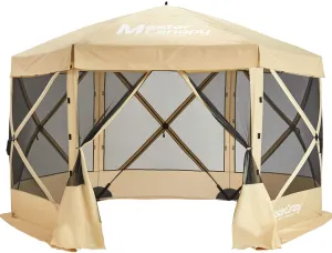 6x6/10x10/12x12/12.5x12.5 Portable Screen House Room Pop up Gazebo Outdoor Camping Tent