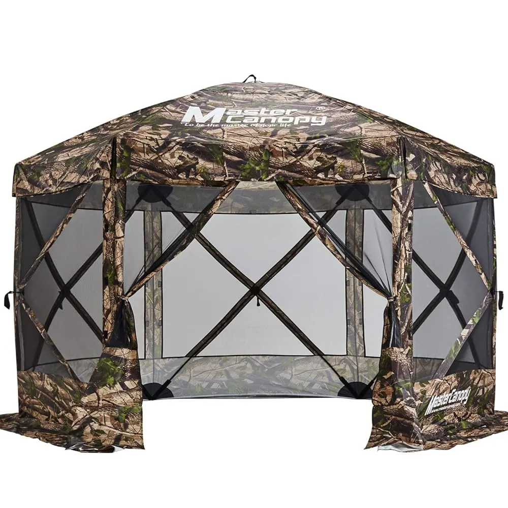 6x6/10x10/12x12/12.5x12.5 Portable Screen House Room Pop up Gazebo Outdoor Camping Tent