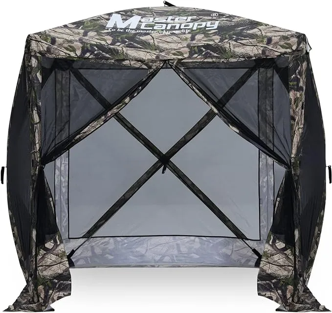 6x6/10x10/12x12/12.5x12.5 Portable Screen House Room Pop up Gazebo Outdoor Camping Tent
