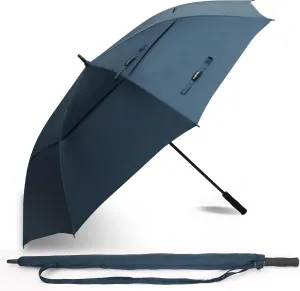 72 Inch Large Umbrellas For Rain Heavy Duty Huge Golf Umbrella Windproof Double Canopy Vented