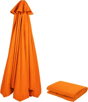 8ribs/6ribs Patio Umbrella Canopy Replacement, Polyester 9ft/10ft/11ft/13ft/6.5ft/7.5ft/8.2ft Outdoor Umbrella Replacement Top, UV 50  Fade & Tear Resistant for Garden, Lawn, Backyard, Pool