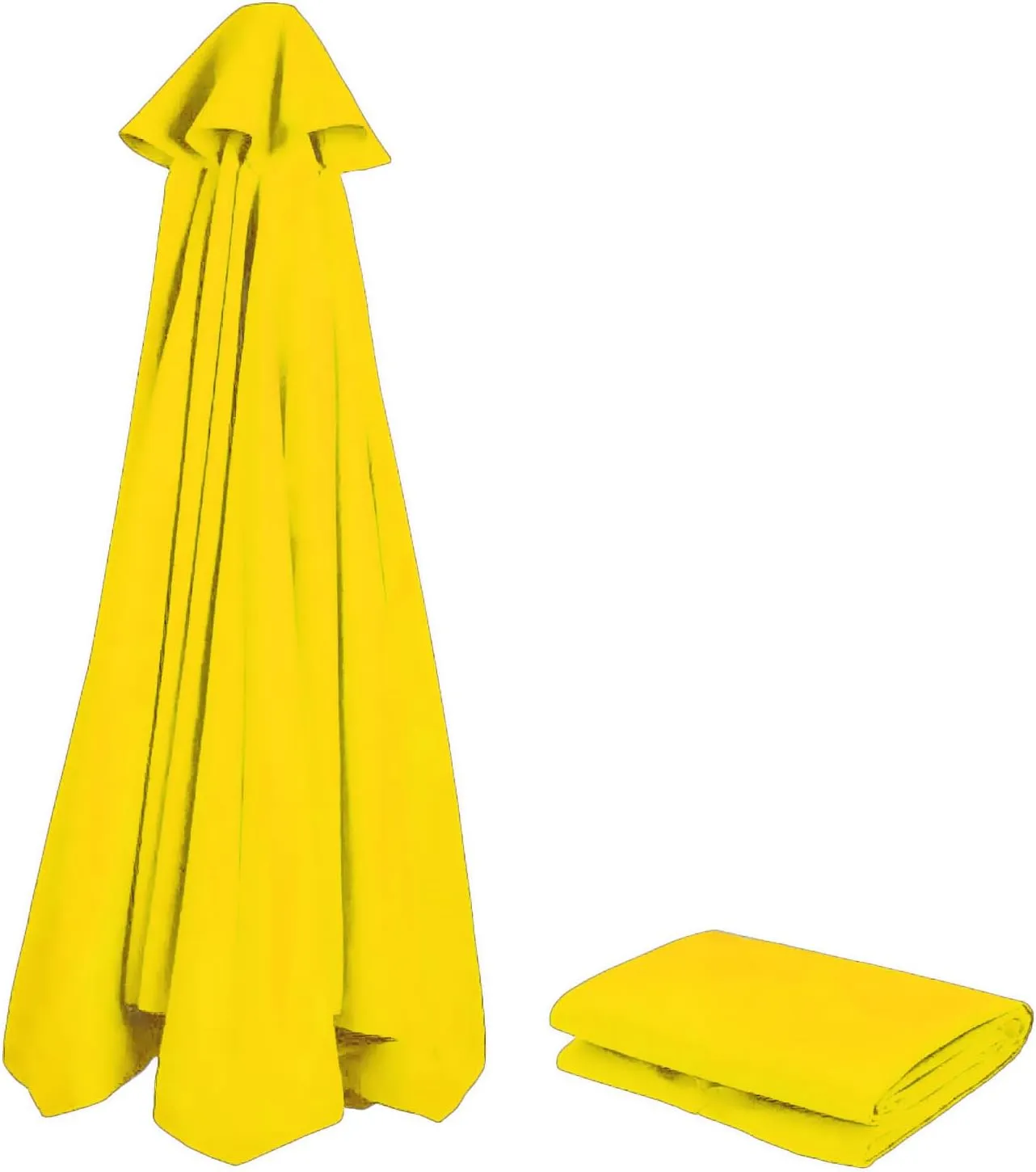 8ribs/6ribs Patio Umbrella Canopy Replacement, Polyester 9ft/10ft/11ft/13ft/6.5ft/7.5ft/8.2ft Outdoor Umbrella Replacement Top, UV 50  Fade & Tear Resistant for Garden, Lawn, Backyard, Pool