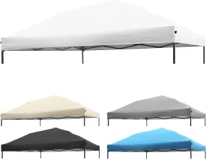 8x8 Canopy Replacement Top, Replacement Cover for 8x8 Pop Up Canopy Tent (Top Cover Only) White