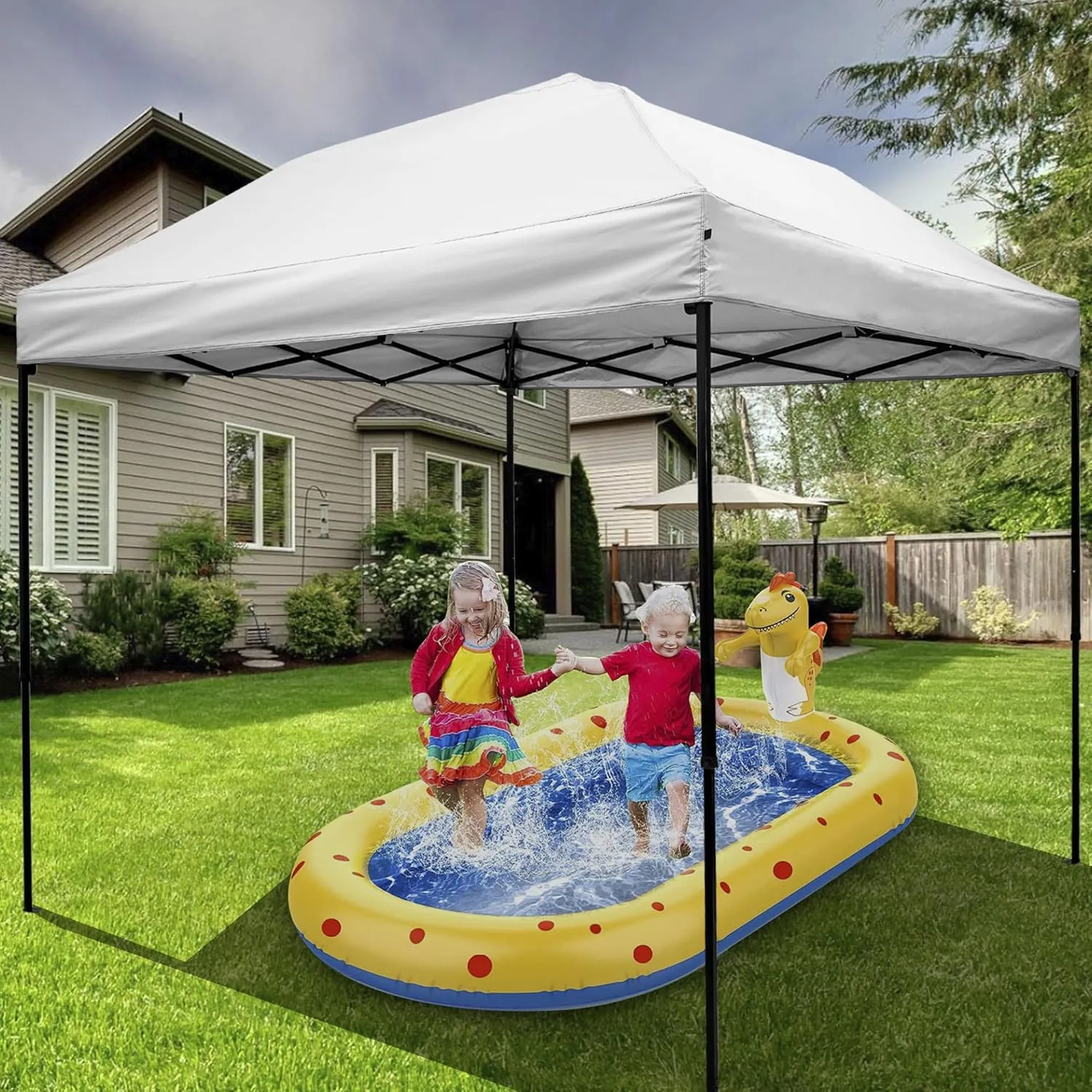 8x8 Canopy Replacement Top, Replacement Cover for 8x8 Pop Up Canopy Tent (Top Cover Only) White