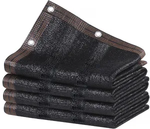 90% Shade Cloth, 20x20 FT Shade Mesh Tarp with Grommets, Black Outdoor Sunblock Shade Cloth Cover for Plants, Greenhouse, Patio, Chicken Coop, Sun Shade Net,6.5x26ft/200x800cm