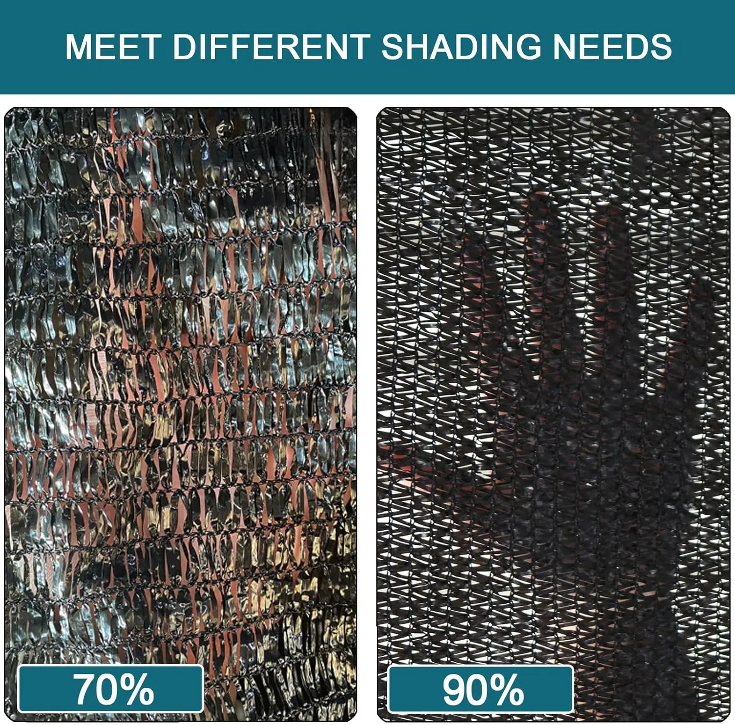 90% Shade Cloth, 20x20 FT Shade Mesh Tarp with Grommets, Black Outdoor Sunblock Shade Cloth Cover for Plants, Greenhouse, Patio, Chicken Coop, Sun Shade Net,6.5x26ft/200x800cm