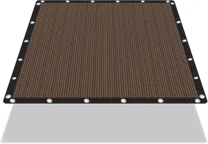 90% Shade Cloth Sun Shade Fabric Privacy Screen Shade Cover for Patio Garden Pergola Shade Cover Canopy with Gromments (Mocha, 10X10 FT)