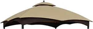 ABCCANOPY Gazebo Replacement Canopy Top for Lowe's Allen Roth #GF-12S004B-1, New Beige