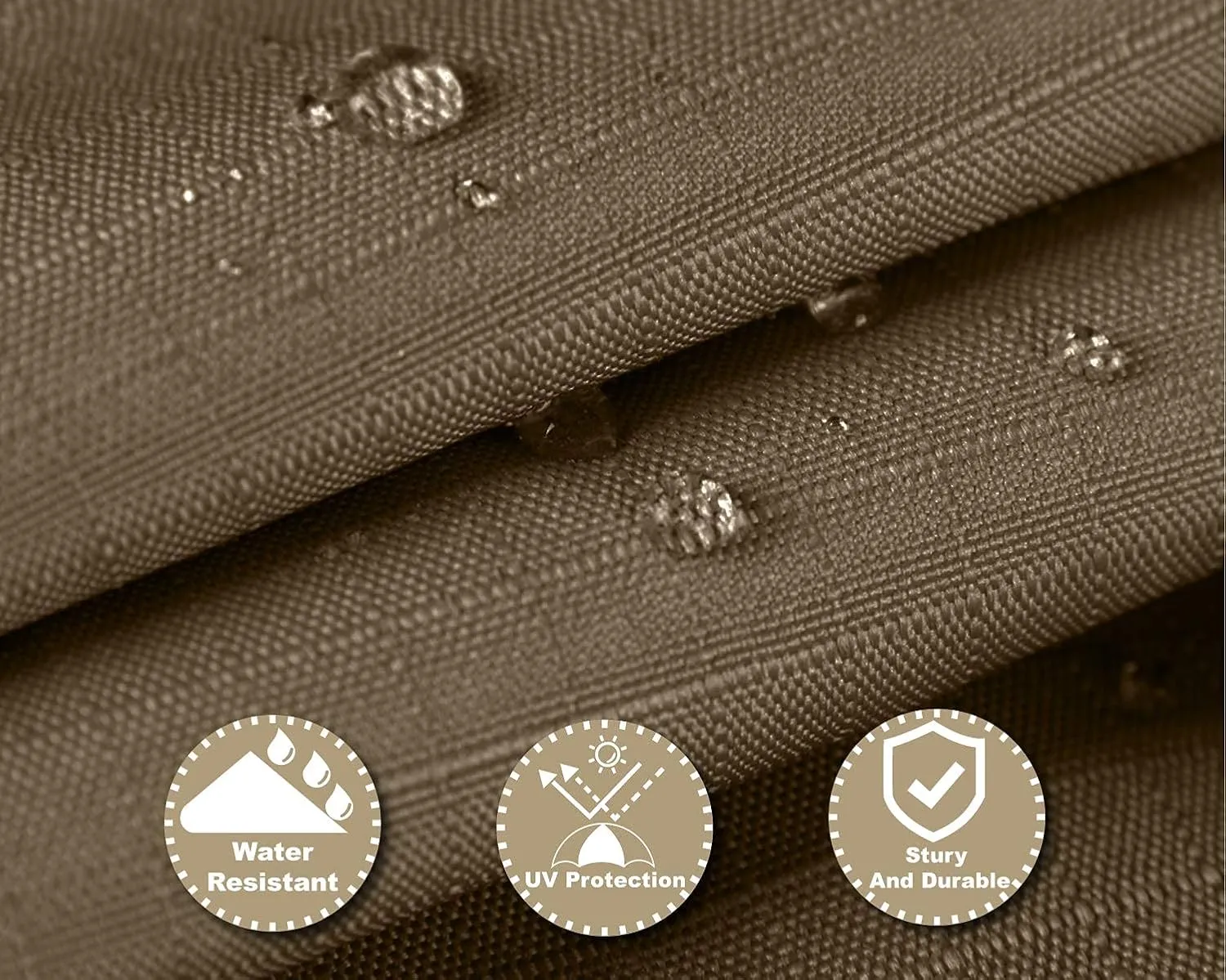 ABCCANOPY Riplock Gazebo Replacement Canopy Top for Lowe's Allen Roth #GF-12S004B-1, Khaki