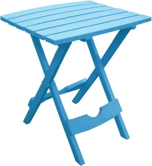 Adams Manufacturing 8500-21-3700 Plastic Quik-Fold® Side Table, Pool Blue