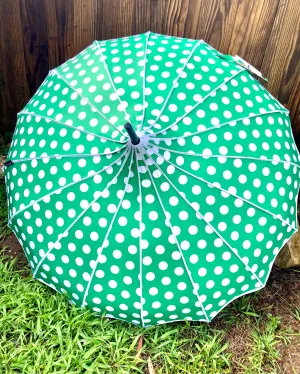 Adeline Green Umbrella | Anti-UV and Blackout Pagoda Style