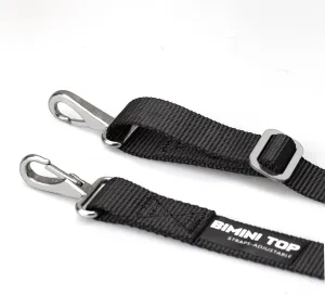 Adjustable Bimini Boat Top Straps,Two Hooks 38"~70"Marine Awning Webbing Straps,with 316 Stainless Stee Heavy Duty Snap Hooks,Boat Awning Hardware Accessories,Premium Boat Canopy Nylon Strap,Pack of 2