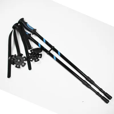 Adult Snowshoes (Blue 8 x 26 in) & Trekking Pole In a Bag Set
