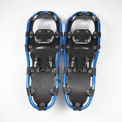 Adult Snowshoes (Blue 8 x 26 in) & Trekking Pole In a Bag Set