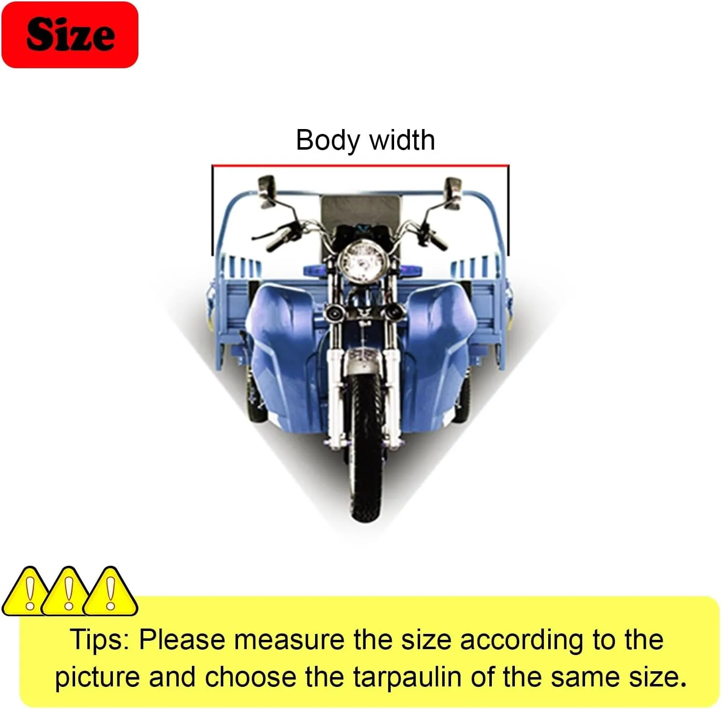 Adult Tricycle Frame Canopy for Rain Sun Snow Proof, Sanbengzi Cover with Ripstop Fabric, Electric Tricycle Protective Cover with Reflective Strips(Blue,51.2ch/130cm Wide)