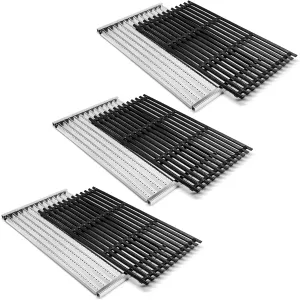 Adviace Grill Replacement Parts for Charbroil 463242716 463257520 463242715 463276016, G533-2200-W1 Cooking Grate Infrared Emitter, G541-0016-W2 Cooking Grate, Grill Grates for Charbroil 463242716
