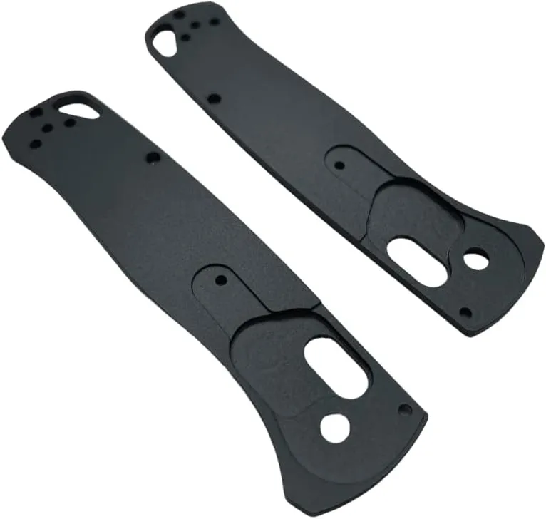 AE-1102 Honeycomb Scales For Benchmade Bugout Folding Knife 535 Precision Machined 6061 Aluminum Anodized Finish (Gunmetal)
