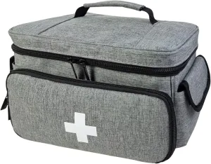 Aid Bags Bag Empty Treatments Bags Multi-Pocket for School Home Office Car Traveling Hiking Trip