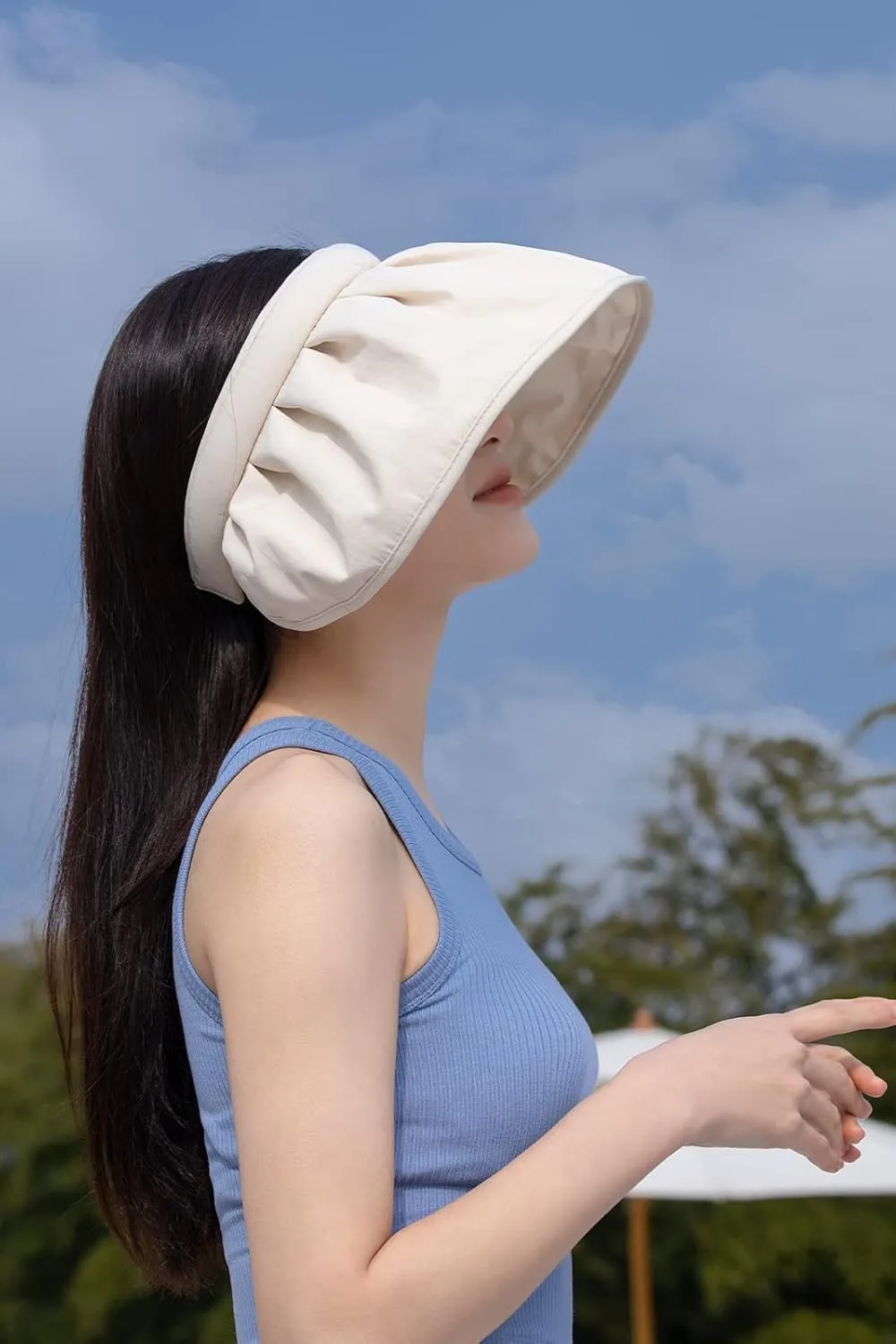 Aivtalk Women Sun Hat Summer Wide Brim Bucket Hat Chic Designed Foldable Sun Visor Cap Headwear 2022