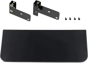 AJinTeby Folding Front Shelf with Bracket Fits for Traeger 34 Series Pellet Grills and Traeger Lil' Tex | Black Porcelain Steel (BAC363)