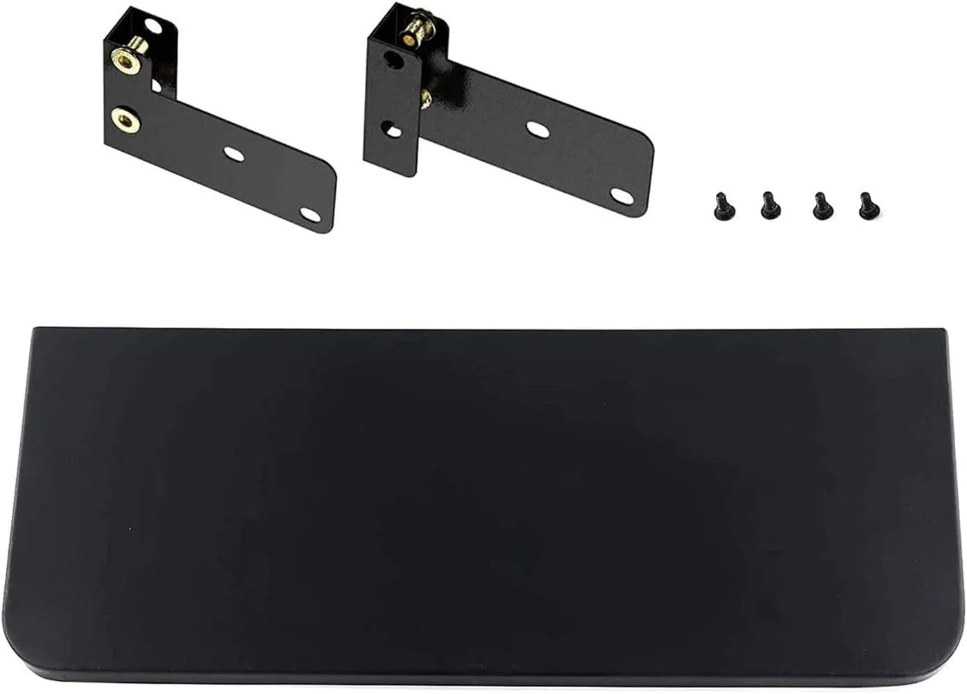 AJinTeby Folding Front Shelf with Bracket Fits for Traeger 34 Series Pellet Grills and Traeger Lil' Tex | Black Porcelain Steel (BAC363)
