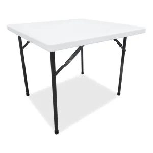 ALEPT36SW Square Plastic Folding Table - White