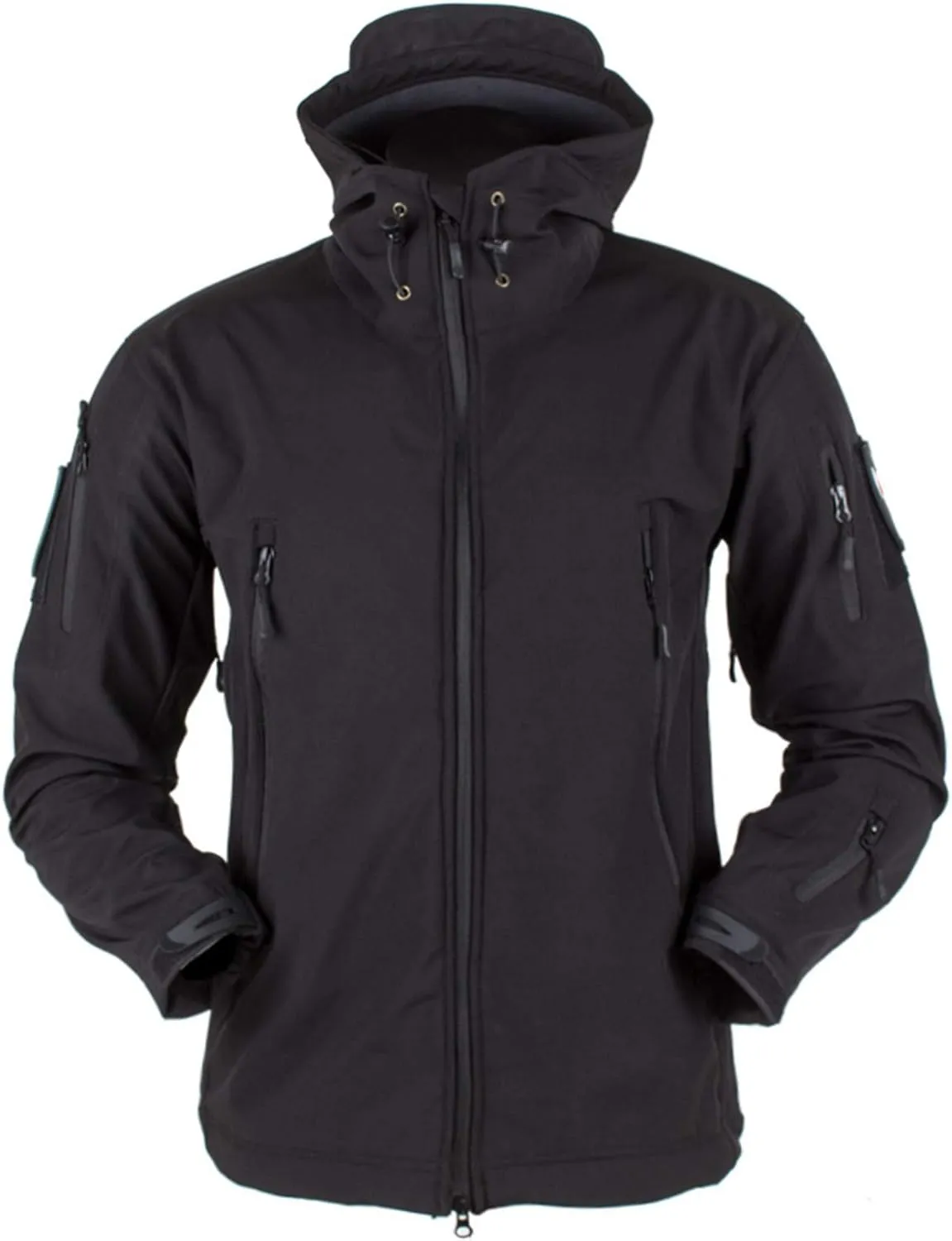 All-Weather Military-Grade Tactical Jacket,Men's Hooded Tactical Jacket Water Resistant Soft Shell Snow Ski Coats