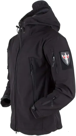 All-Weather Military-Grade Tactical Jacket,Men's Hooded Tactical Jacket Water Resistant Soft Shell Snow Ski Coats