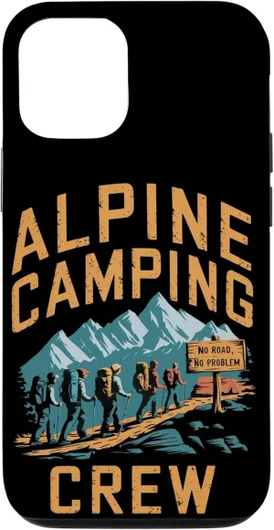 Alpine Camping Crew No Road No Problem Alpine Camping Case for iPhone 12/12 Pro