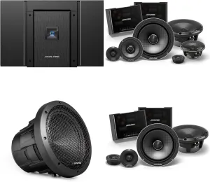 Alpine HDA-V90 Status Hi-Res 5-Ch Amp w/HDZ-653S 6.5" Slim 3-Way, HDZ-65CS 6.5" & HDZ-W10 10" Sub Upgrade Bundle