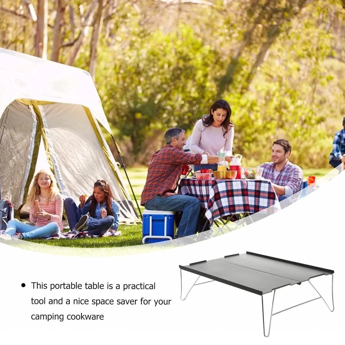 Aluminium Alloy Folding Table Portable Outdoor Camping Picnic Multifunctional