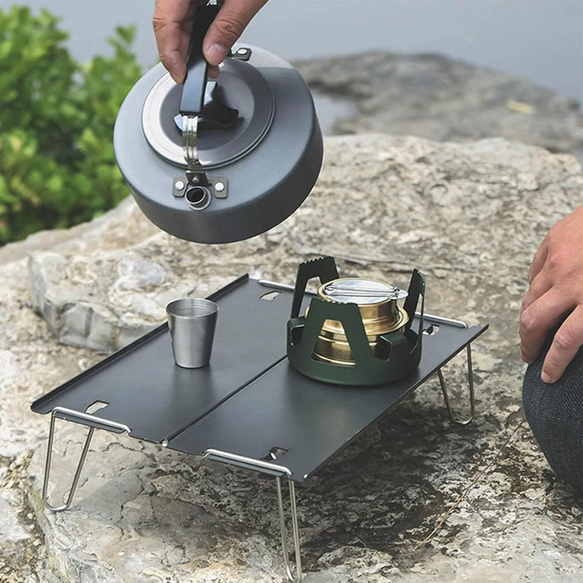 Aluminium Alloy Folding Table Portable Outdoor Camping Picnic Multifunctional