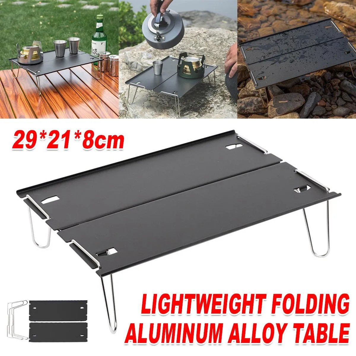 Aluminium Alloy Folding Table Portable Outdoor Camping Picnic Multifunctional